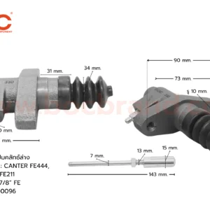 BOC : SMI-04 แม่ปั๊มคลัทช์ล่าง MITSUBISHI CANTER FE444, FE449, FE111, FE211 คอสั้น 7/8"