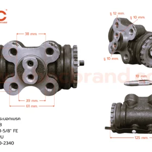 BOC : WHN-365 กระบอกเบรค HINO FD '03 RRU 1-5/8" มีไล่ลม