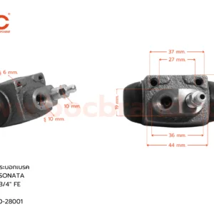 BOC : WHY-027 กระบอกเบรค HYUNDAI SONATA RL 3/4" มีไล่ลม