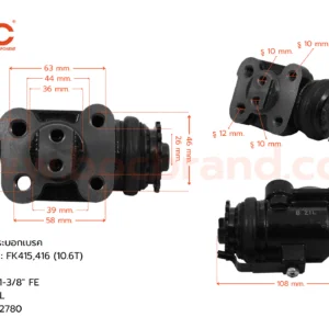 กระบอกเบรค MITSUBISHI FK415, 416 (10.6T) EK330 FLL 1-3/8" -