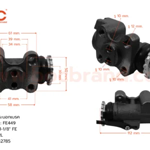 กระบอกเบรค MITSUBISHI FE449 RRL 1-1/8" -
