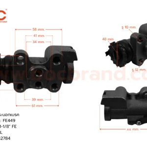 กระบอกเบรค MITSUBISHI FE449 RLL 1-1/8" -