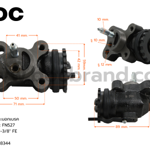 BOC : WMI-113 กระบอกเบรค MITSUBISHI FN527   FL  1-3/8"  มีไล่ลม