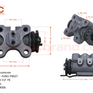 กระบอกเบรค MITSUBISHI FUSO FN527 RLL 1-1/2" ไม่มีไล่ลม