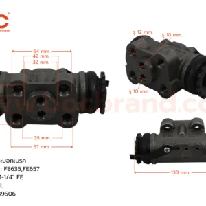 BOC : WMI-228 กระบอกเบรค MITSUBISHI FE635 , FE667  RLL 1-1/4"  ไม่มีไล่ลม
