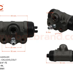 กระบอกเบรค MITSUBISHI CK2 , CK5 , COLT R 3/4" มีไล่ลม