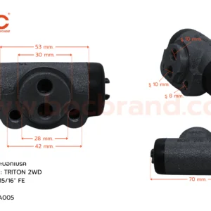 BOC : WMI-397 กระบอกเบรค MITSUBISHI TRITON 2WD RL 15/16" ไม่มีไล่ลม
