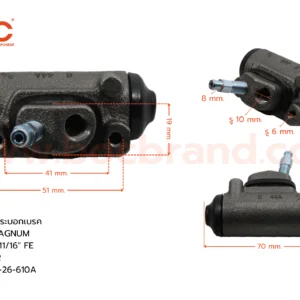 กระบอกเบรค MAZDA MAGNUM RR 11/16" มีไล่ลม