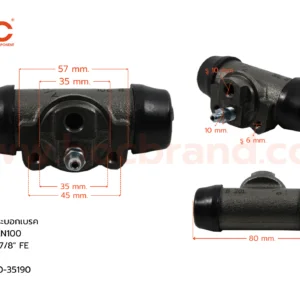 กระบอกเบรค TOYOTA LN100 R 7/8" มีไล่ลม