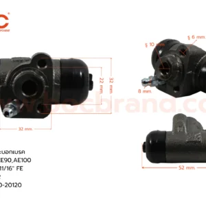 กระบอกเบรค TOYOTA EE90,AE100 RR 11/16" มีไล่ลม