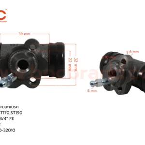 กระบอกเบรค TOYOTA ST170 , ST190 RR 3/4" มีไล่ลม