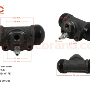 BOC : WTT-459 กระบอกเบรค TOYOTA VIGO 3.0 , REVO 2WD  R 15/16" มีไล่ลม