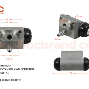 BOC : WTT-479 กระบอกเบรค TOYOTA REVO , VIGO 4WD CHAMP , FORTUNER R 7/8" มีไล่ลม