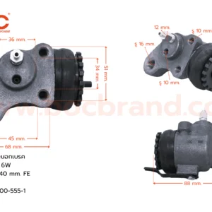 BOC : WIS-433 กระบอกเบรค ISUZU FSR 6w 40 mm. FL มีไล่ลม