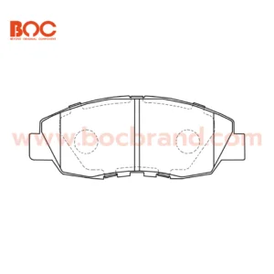 BOC : PHD-1191 (455) ผ้าดิสก์เบรกหน้า CR-V 2.0 Exi RD1-RD3 (G1) 96-02 , Accord 2.3 VTEC งูเห่า (G6) 98-02 - Image 4