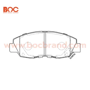 BOC : PHD-1191 (455) ผ้าดิสก์เบรกหน้า CR-V 2.0 Exi RD1-RD3 (G1) 96-02 , Accord 2.3 VTEC งูเห่า (G6) 98-02 - Image 2