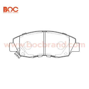 BOC : PHD-1191 (455) ผ้าดิสก์เบรกหน้า CR-V 2.0 Exi RD1-RD3 (G1) 96-02 , Accord 2.3 VTEC งูเห่า (G6) 98-02 - Image 3
