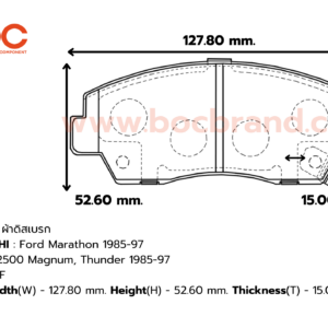 BOC : PMZ-409 F. Ford Marathon 85-97 , B2000-B2500 Magnum, Thunder 85-97