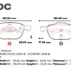 PMZ-1679 ผ้าดิสก์เบรก F. FORD FOCUS 2004-18 ECOSPORT 2014-18 BOC