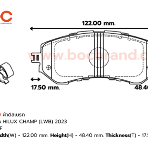 BOC : PTT-2800 F. HILUX CHAMP (LWB) 2023