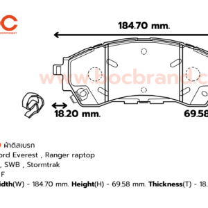 BOC : PFD-2379 F. Ford Everest , Ranger raptop Wildtrak , SWB , Stormtrak