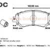 PMI-2850 ผ้าดิสก์เบรก F. TRITON (ตัวเตี้ย) 2023 BOC