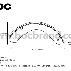 BOC : KIS-4200 ก้ามเบรก ISUZU 220-250 ELF NKR57 (F/R)