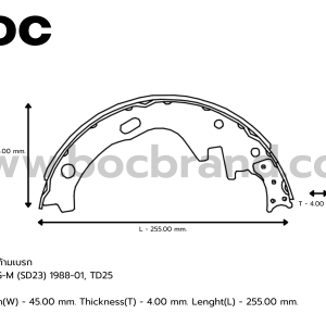 BOC : KNS-1584 ก้ามเบรก NISSAN BIG-M (SD23) 1988-01, TD25 (R)