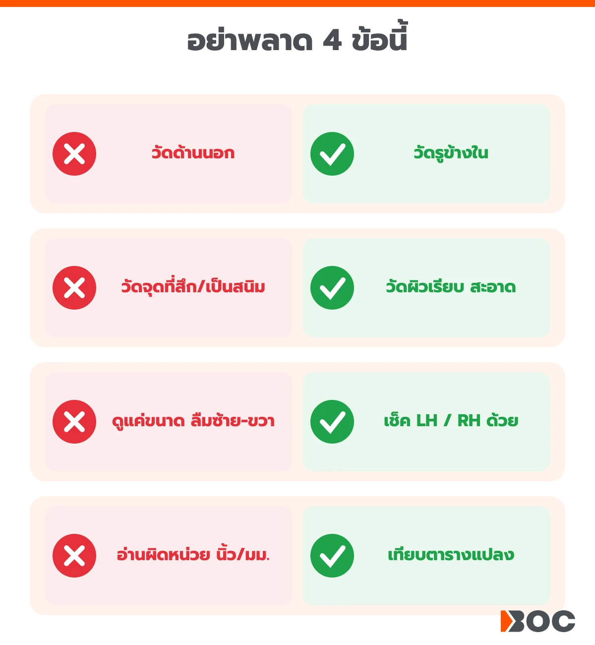 4 ข้อผิดพลาดที่พบบ่อยตอนวัดกระบอกสูบเบรก